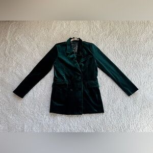 Blank NYC Emerald Velvet Blazer